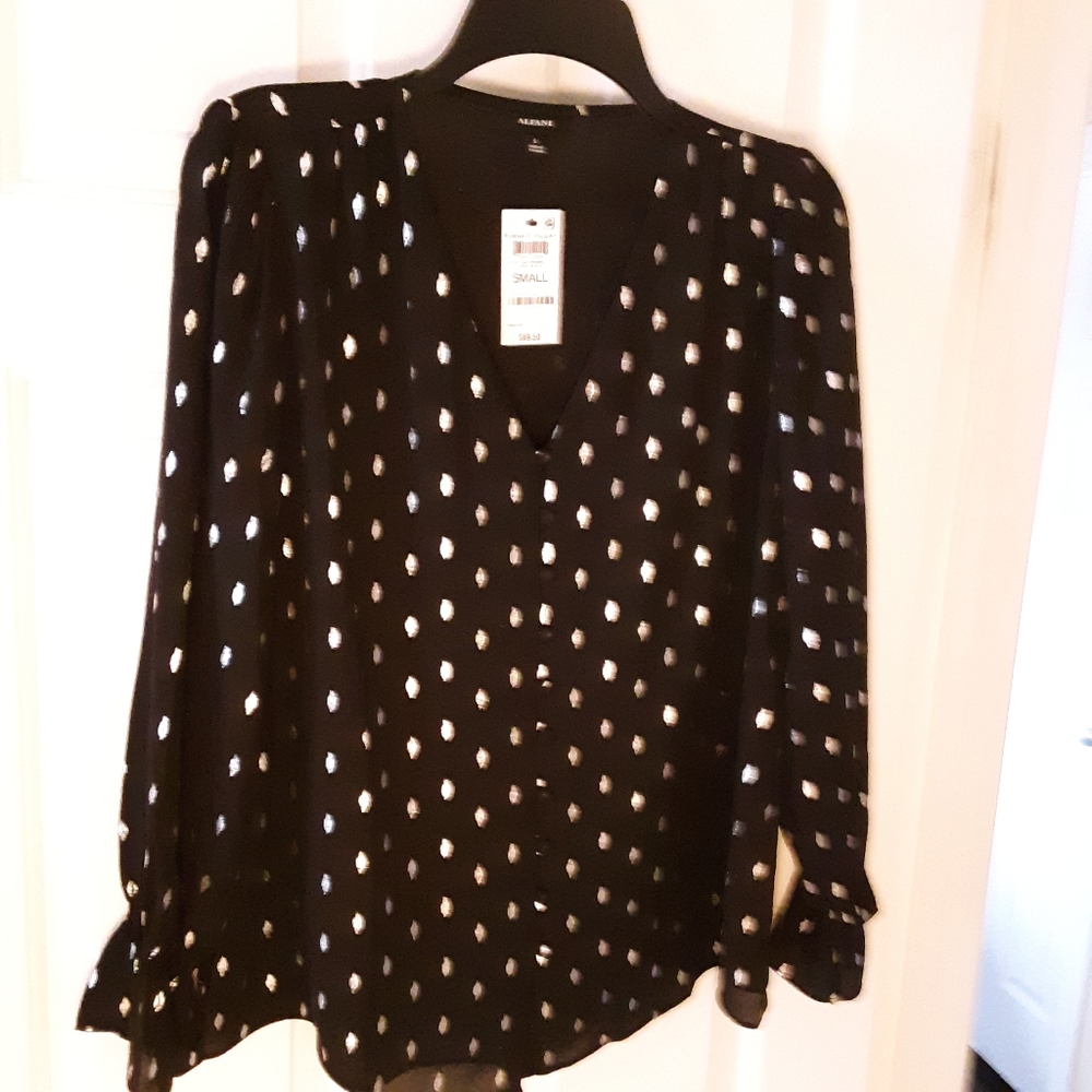 Black and silver blouses